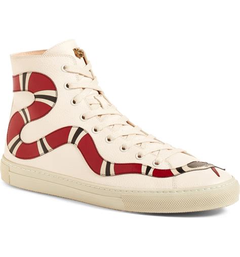 white gucci high top sneakers replica|gucci snake high top sneakers.